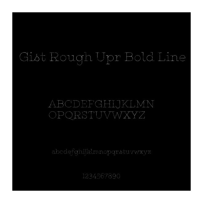 Gist Rough Upr Bold Line
