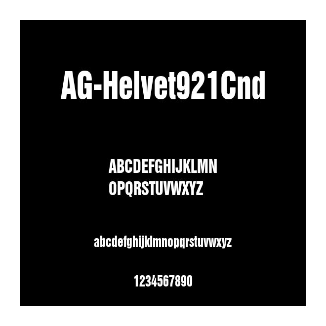 AG-Helvet921Cnd