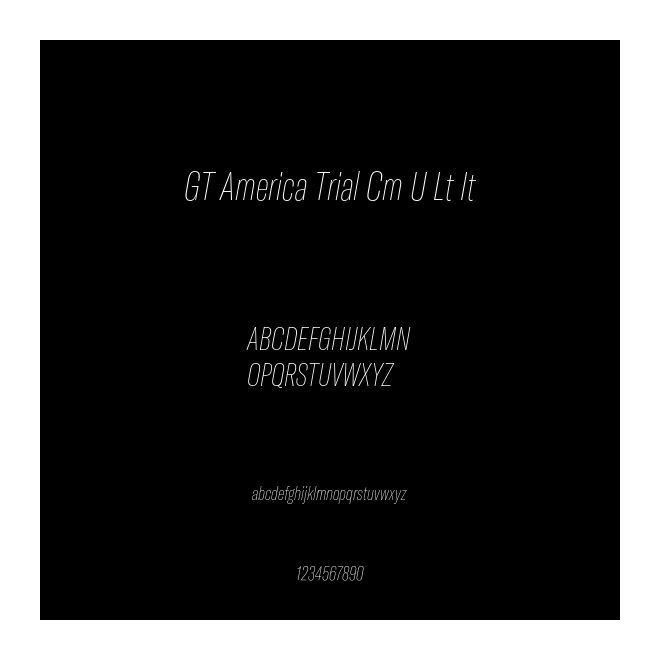 GT America Trial Cm U Lt It