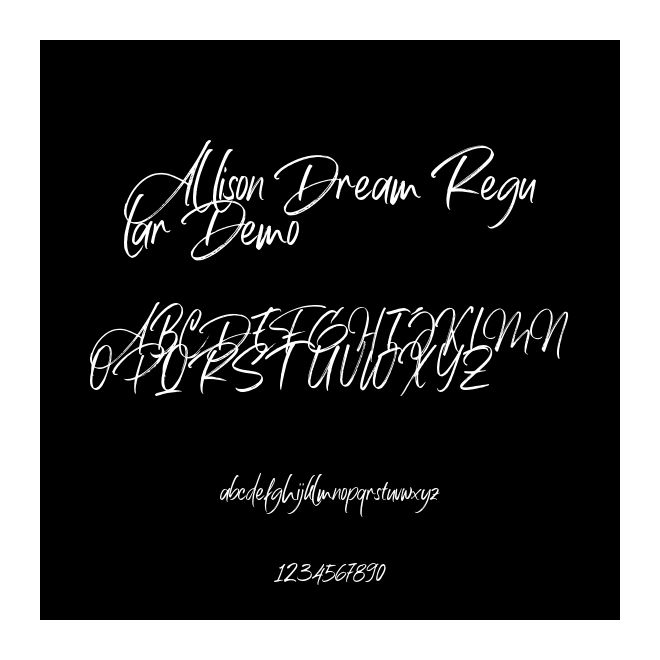 Allison Dream Regular Demo