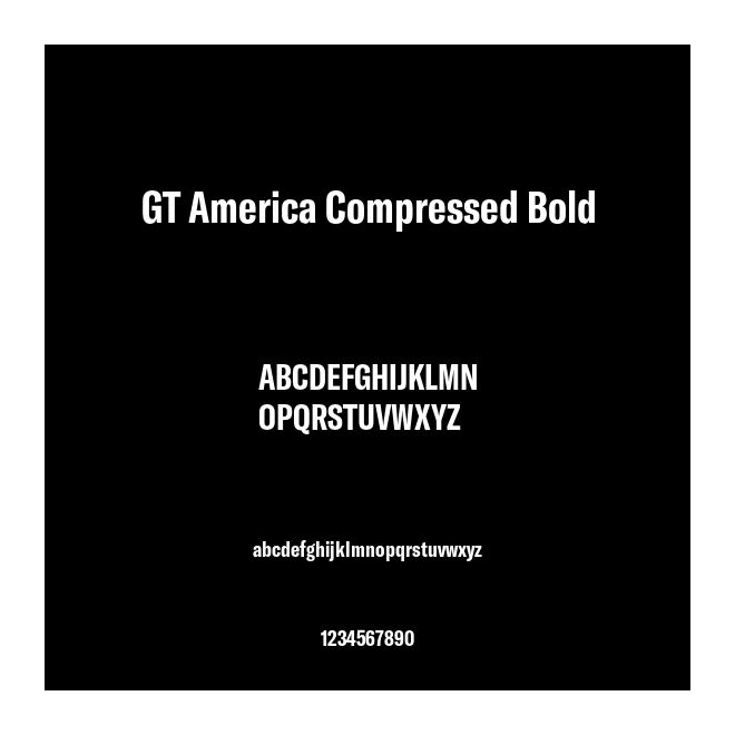 GT America Compressed Bold
