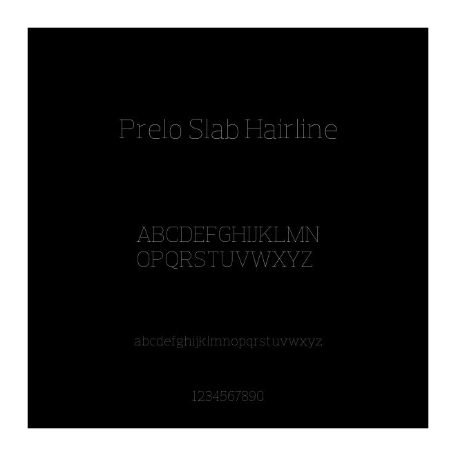 Prelo Slab Hairline