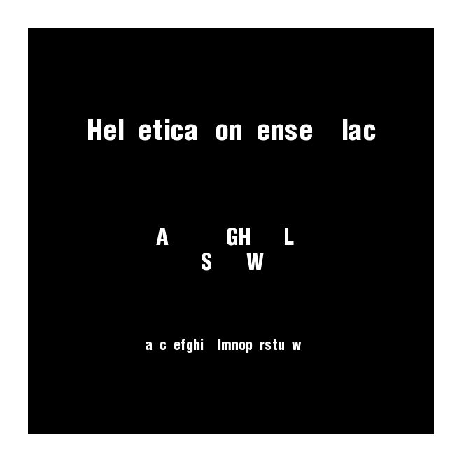 Helvetica CondensedBlack