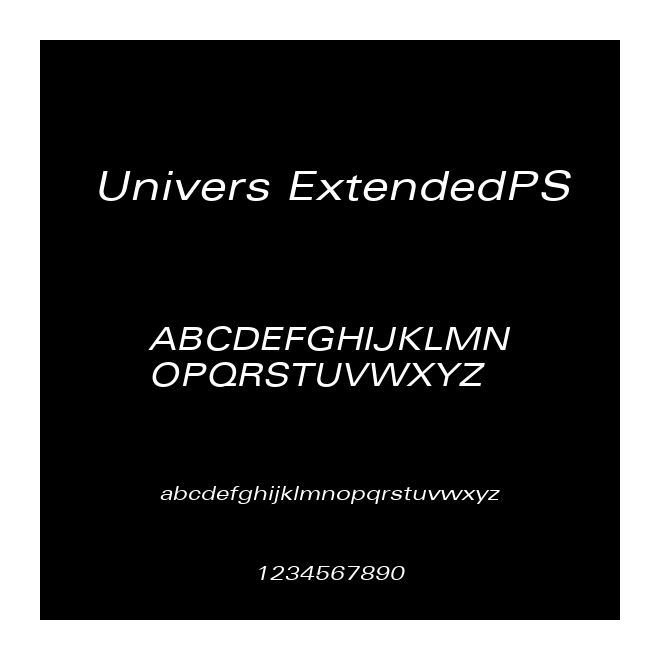 Univers ExtendedPS