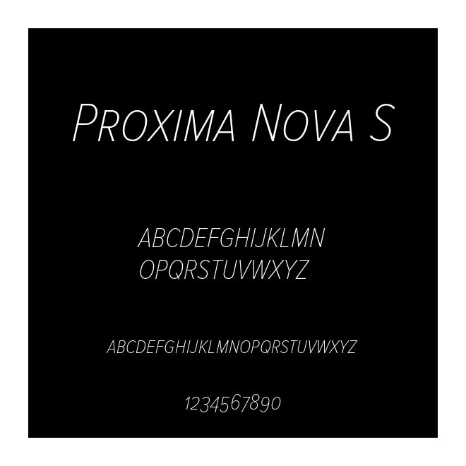 Proxima Nova S
