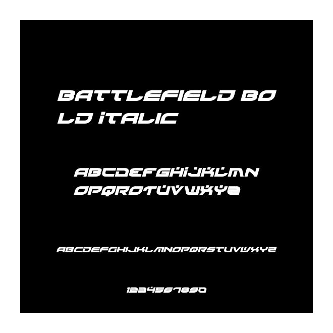 Battlefield Bold Italic