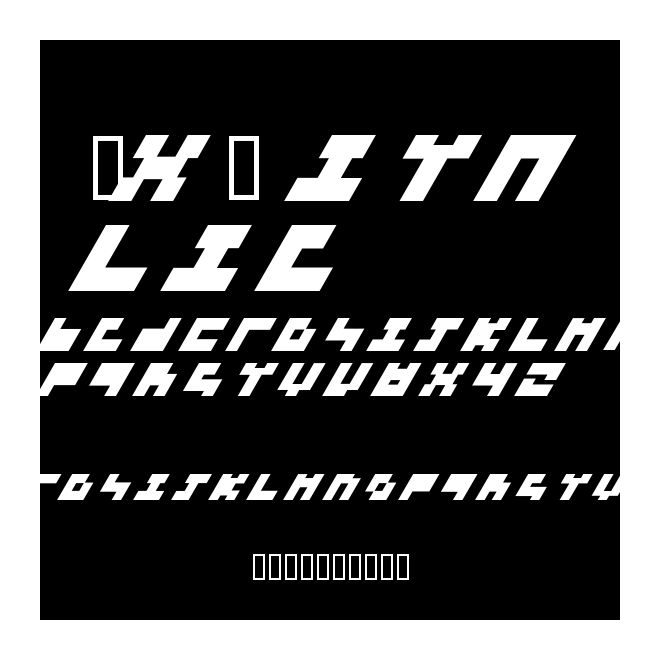 3x3 italic