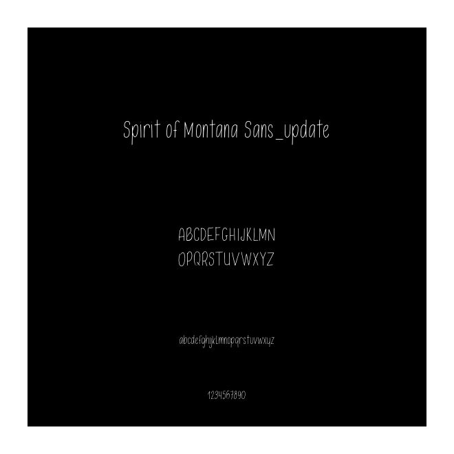Spirit of Montana Sans_update