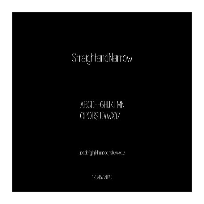 StraightandNarrow