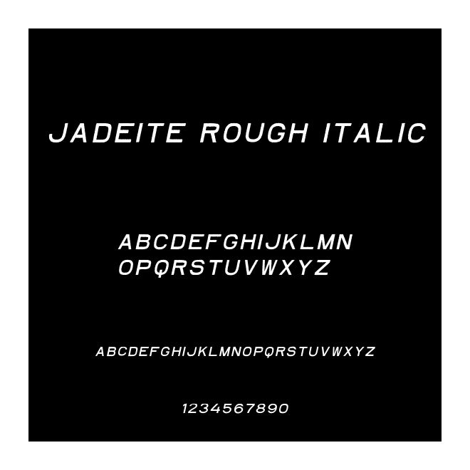 Jadeite Rough Italic