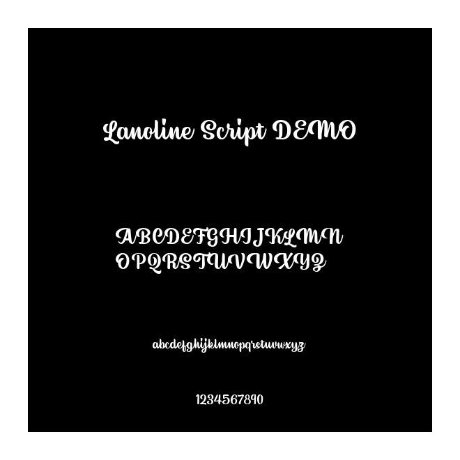Lanoline Script DEMO