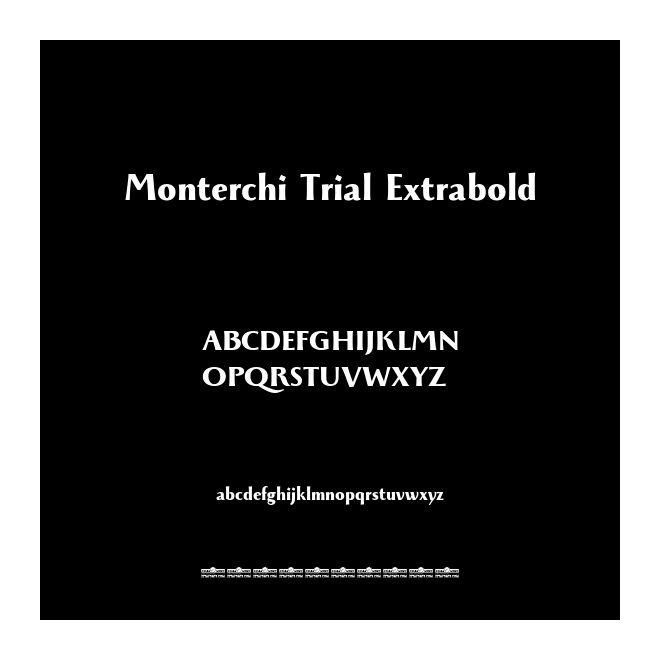 Monterchi Trial Extrabold