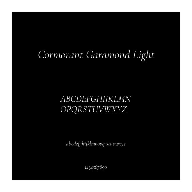 Cormorant Garamond Light