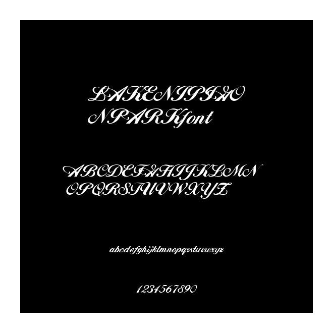 LAKENIPIGONPARKfont