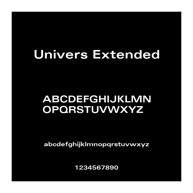 Univers Extended