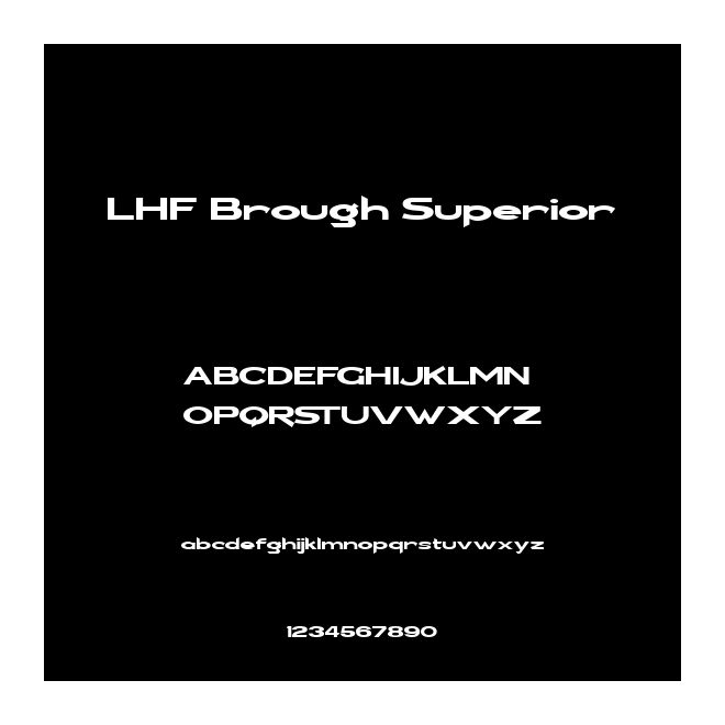 LHF Brough Superior