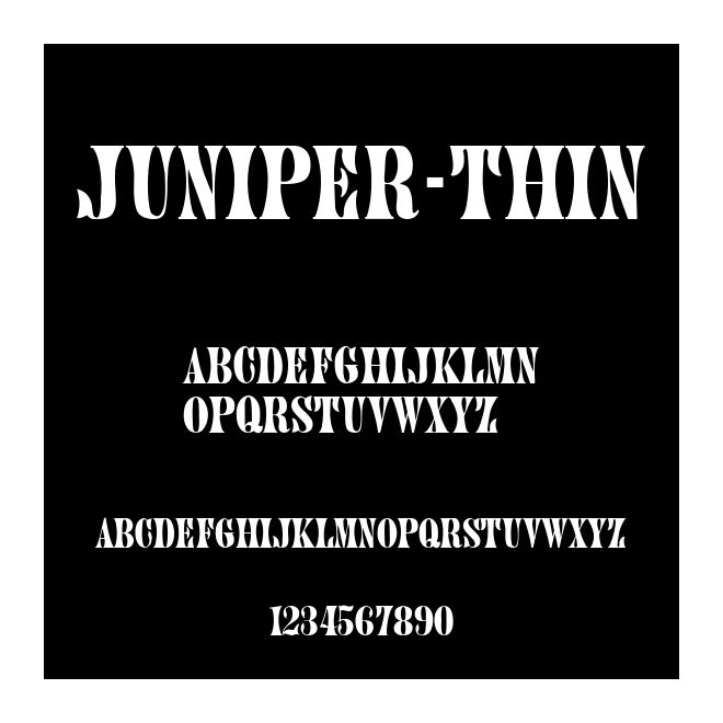 Juniper-Thin