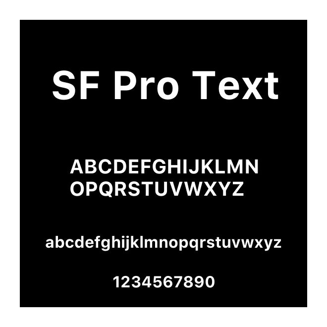 SF Pro Text