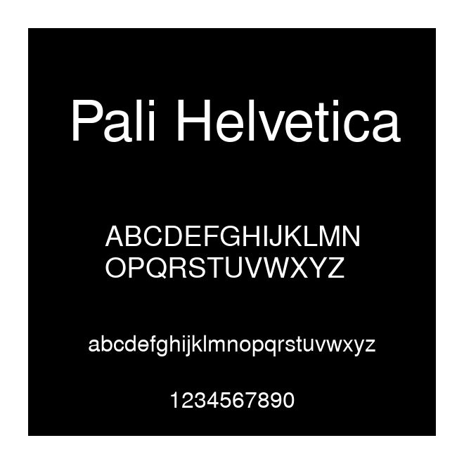 Pali Helvetica