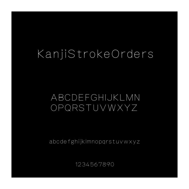 KanjiStrokeOrders