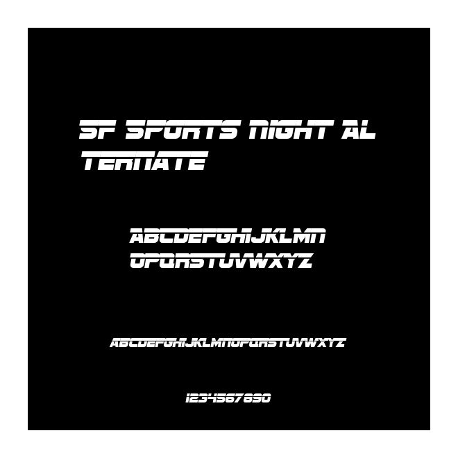 SF Sports Night Alternate