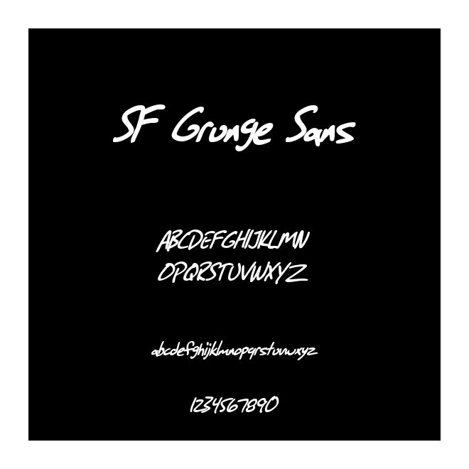 SF Grunge Sans