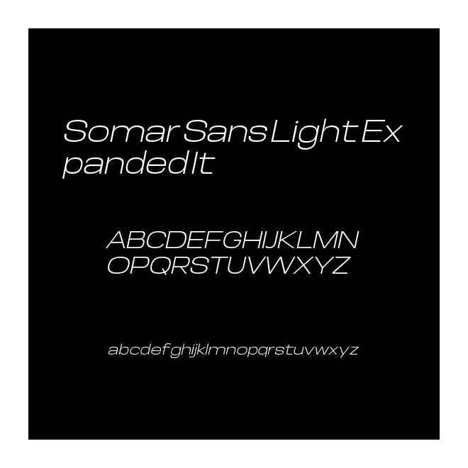 Somar Sans Light Expanded It