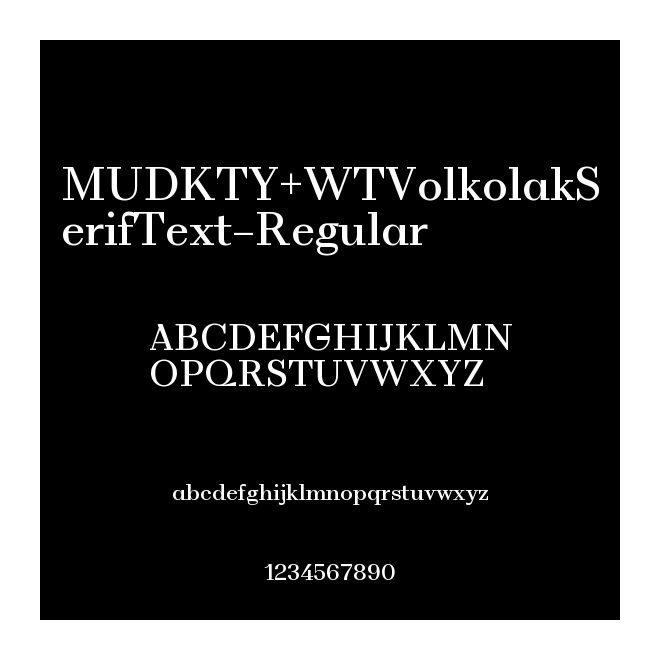 MUDKTY+WTVolkolakSerifText-Regular
