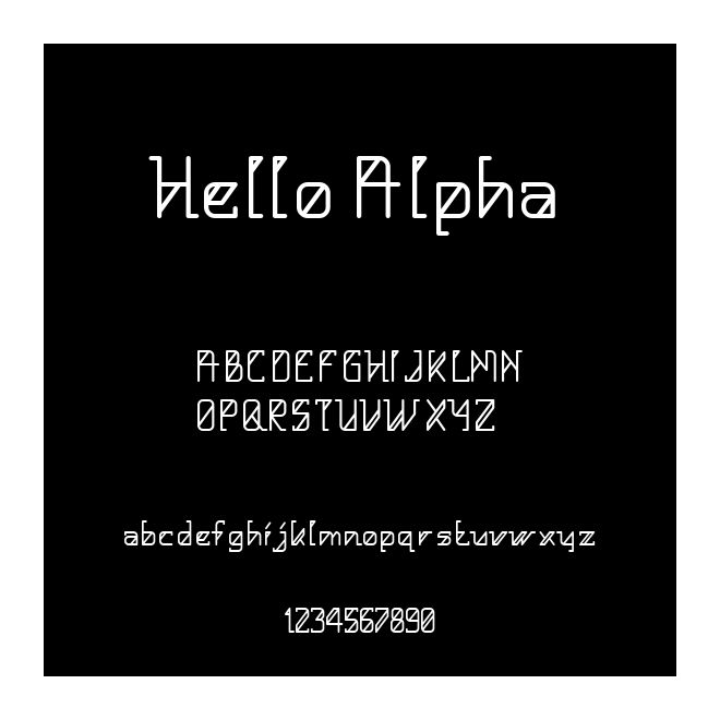 Hello Alpha
