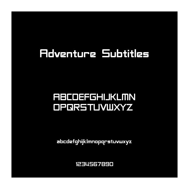 Adventure Subtitles