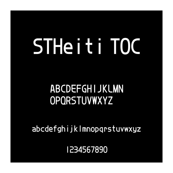 STHeiti T0C