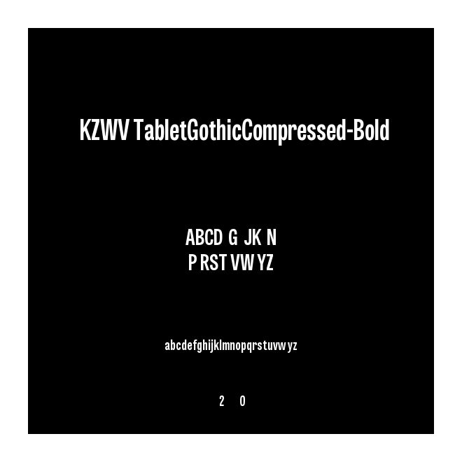 FFKZWV+TabletGothicCompressed-Bold