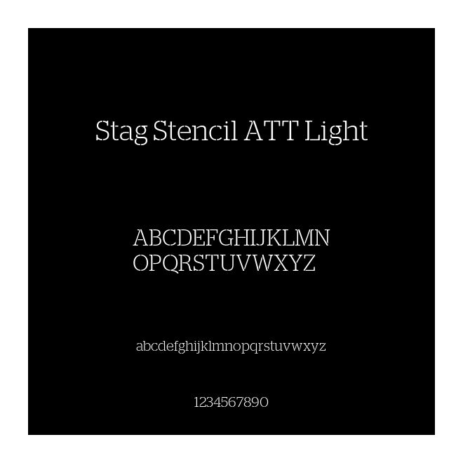 Stag Stencil ATT Light