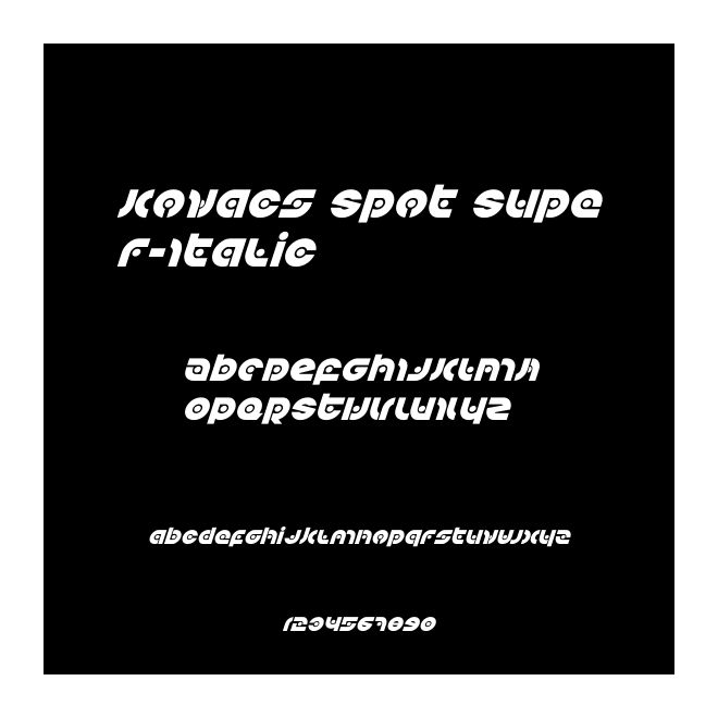 Kovacs Spot Super-Italic