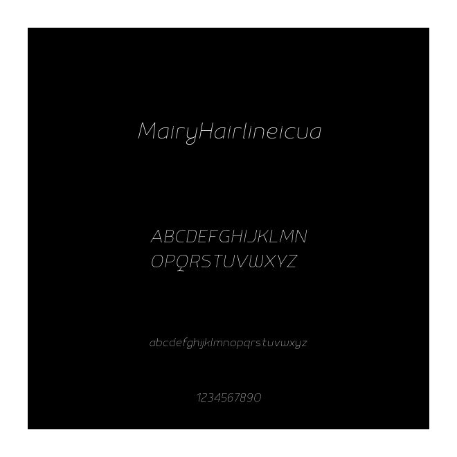 MairyHairlineicua