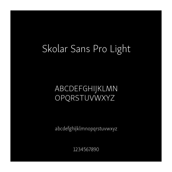 Skolar Sans Pro Light