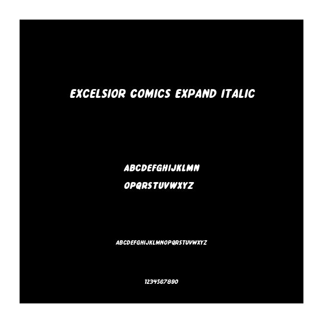 Excelsior Comics Expand Italic