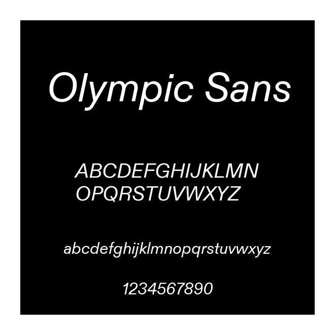 Olympic Sans