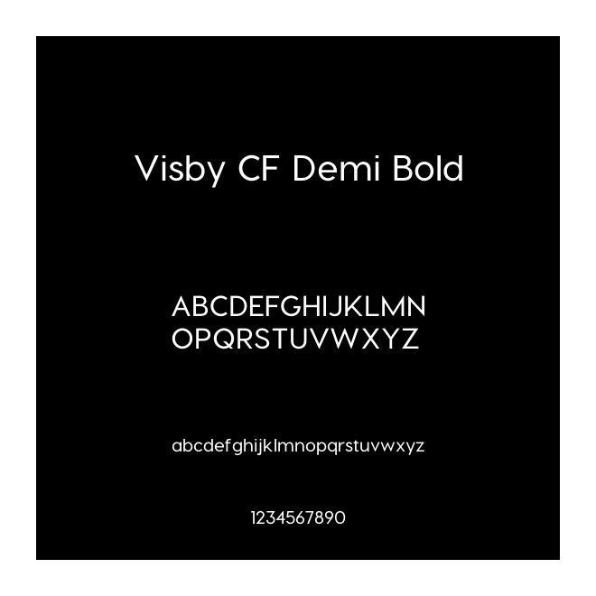 Visby CF Demi Bold