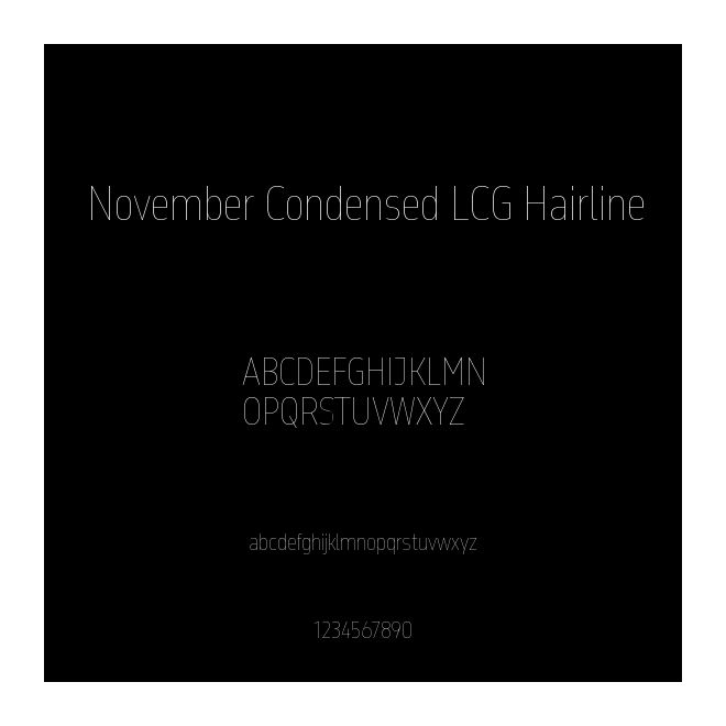 November Condensed LCG Hairline