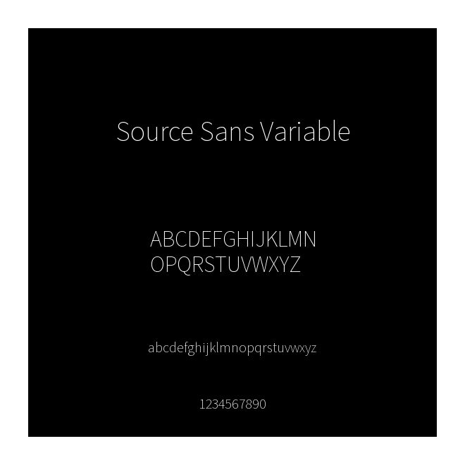Source Sans Variable