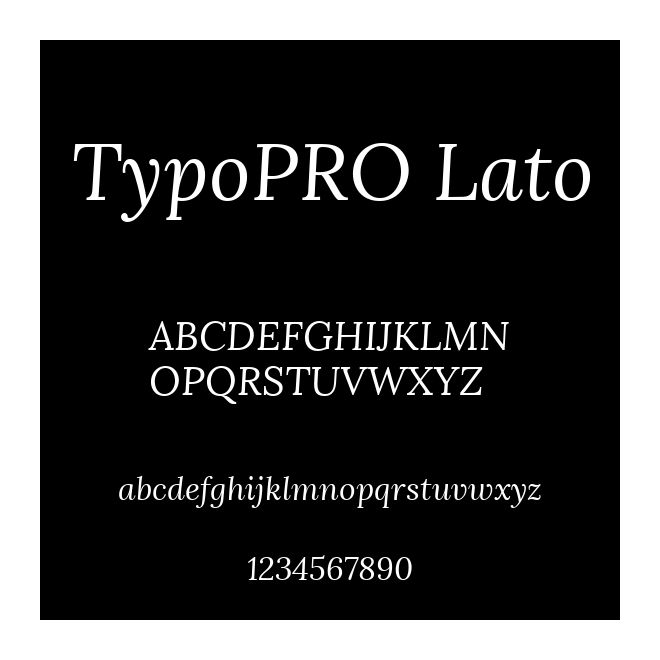 TypoPRO Lato