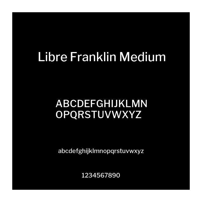 Libre Franklin Medium