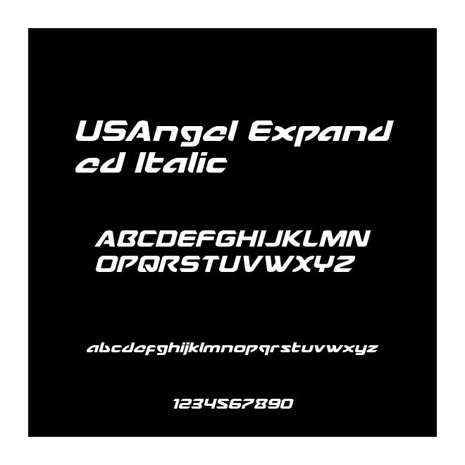 USAngel Expanded Italic