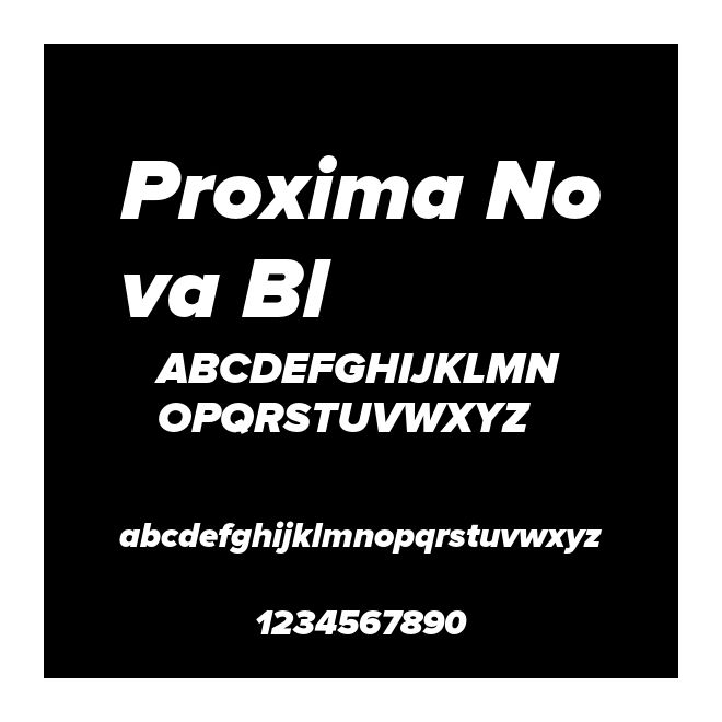 Proxima Nova Bl