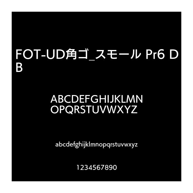 FOT-UD角ゴ_スモール Pr6 DB