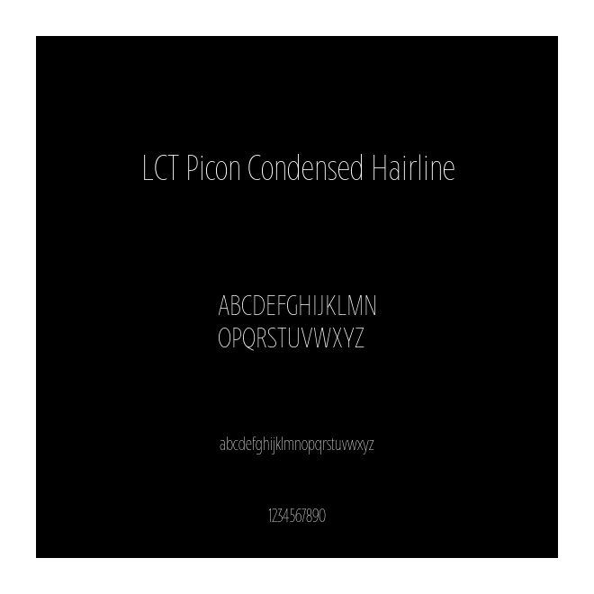 LCT Picon Condensed Hairline