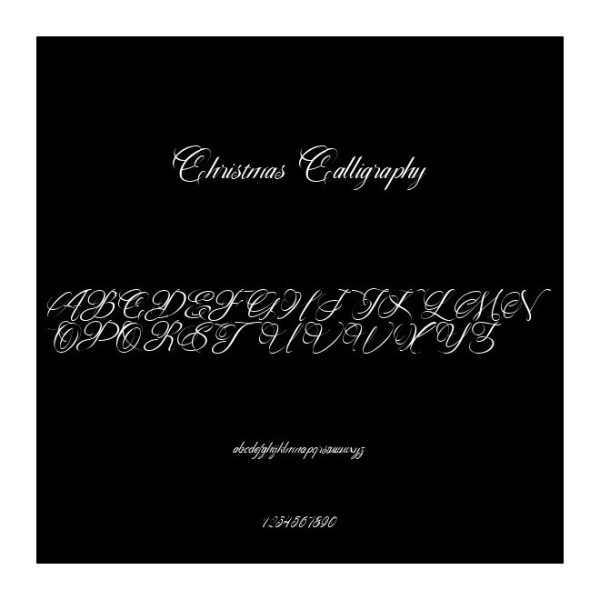 Christmas Calligraphy