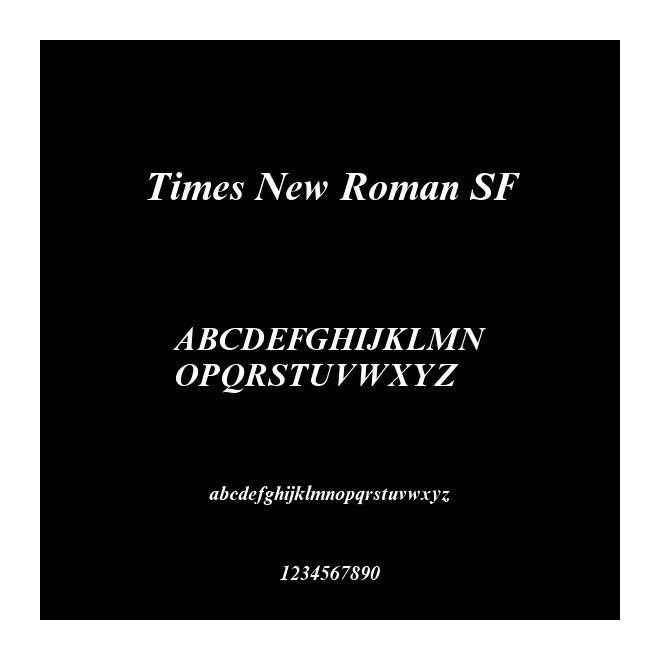 Times New Roman SF