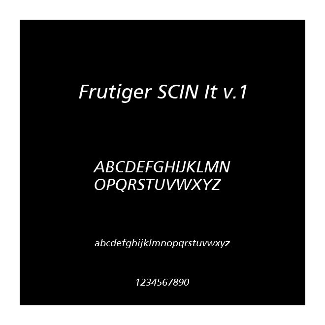 Frutiger SCIN It v.1